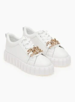 The Fashion Project Sneakers με Oversized αλυσίδα - Λευκό 12 The Fashion Project Sneakers με Oversized αλυσίδα - Λευκό -The Fashion Project κατάστημα sneakers me oversized alusida 99734 f7iu