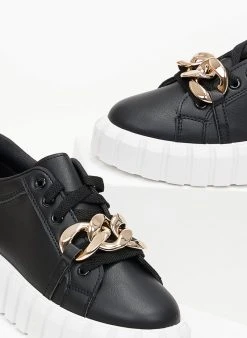 The Fashion Project Sneakers με Oversized αλυσίδα - Μαύρο -The Fashion Project κατάστημα sneakers me oversized alusida 99735 gz1x