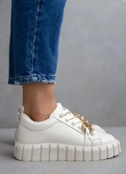 The Fashion Project Sneakers με Oversized αλυσίδα - Μπεζ -The Fashion Project κατάστημα sneakers me oversized alusida 99736 6fkl