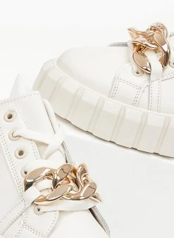 The Fashion Project Sneakers με Oversized αλυσίδα - Μπεζ -The Fashion Project κατάστημα sneakers me oversized alusida 99736 n53s