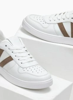 The Fashion Project Sneakers με ρίγες στο πλάϊ - Τάουπε -The Fashion Project κατάστημα sneakers me riges sto plai 110870 4i5c