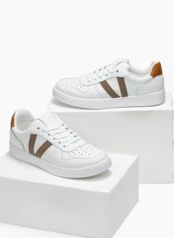 The Fashion Project Sneakers με ρίγες στο πλάϊ - Τάουπε -The Fashion Project κατάστημα sneakers me riges sto plai 110870 bsx6