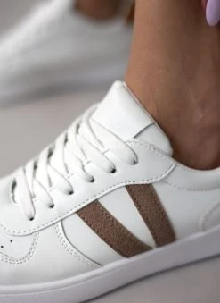 The Fashion Project Sneakers με ρίγες στο πλάϊ - Τάουπε