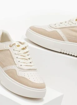 The Fashion Project Sneakers με Flatform σόλα - Μπεζ -The Fashion Project κατάστημα sneakers me suede leptomereies 105687 ugwh