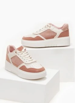 The Fashion Project Sneakers με Flatform σόλα - Ροζ -The Fashion Project κατάστημα sneakers me suede leptomereies 105688 2ttd