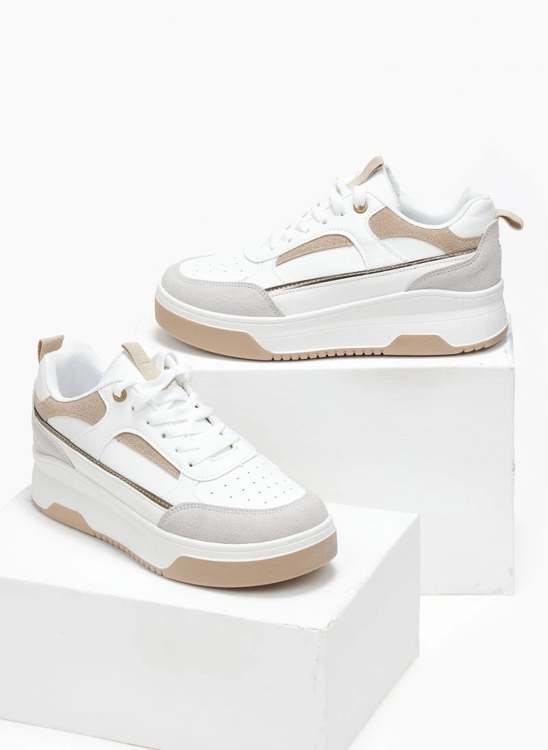 The Fashion Project Sneakers με Suede λεπτομέρειες - Μπεζ 2 The Fashion Project Sneakers με Suede λεπτομέρειες - Μπεζ - Image 2