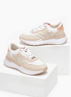 Xti Footwear Sneakers με συνδυασμό υλικών Xti 141369 - Μπεζ -The Fashion Project κατάστημα sneakers me sundiasmo ulikwn xti 141369 110243 ggt4