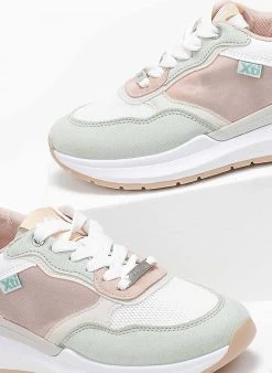 Xti Footwear Sneakers με συνδυασμό υλικών Xti 141369 - Μέντα -The Fashion Project κατάστημα sneakers me sundiasmo ulikwn xti 141369 110244 tivp