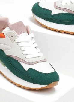 The Fashion Project Sneakers με συνδιασμό χρωμάτων - Κυπαρισσί -The Fashion Project κατάστημα sneakers me sundiasmo xrwmatwn 110983 5z3s