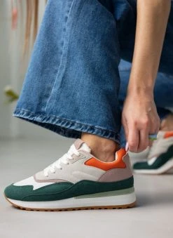 The Fashion Project Sneakers με συνδιασμό χρωμάτων - Κυπαρισσί