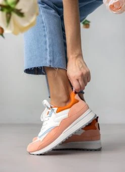 The Fashion Project Sneakers με συνδιασμό χρωμάτων - Ροδακινί