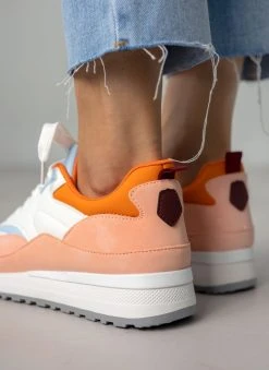 The Fashion Project Sneakers με συνδιασμό χρωμάτων - Ροδακινί -The Fashion Project κατάστημα sneakers me sundiasmo xrwmatwn 110984 hxi0