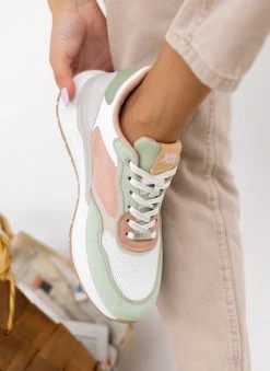 Xti Footwear Sneakers με συνδυασμό υλικών Xti 141369 - Μέντα -The Fashion Project κατάστημα sneakers me sunduasmo ulikwn xti 141369 110244 8ju1