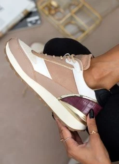 Xti Footwear Sneakers με χρυσή λεπτομέρεια Xti 140314 - Μπεζ -The Fashion Project κατάστημα sneakers me xrusi leptomereia sti sola xti 140314 106392 ucgj