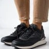 Xti Footwear Sneakers με χρυσή λεπτομέρεια Xti 140314 - Μαύρο