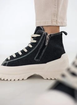 Sneakers μποτάκια με Chunky σόλα Refresh 170803 - Μαύρο -The Fashion Project κατάστημα sneakers mpotakia me chunky sola refresh 170803 110190 ornp