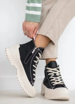 Sneakers μποτάκια με Chunky σόλα Refresh 170803 - Μαύρο -The Fashion Project κατάστημα sneakers mpotakia me chunky sola refresh 170803 110190 xcrw