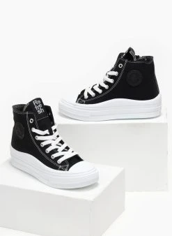 Xti Footwear Sneakers μποτάκια πάνινα Refresh 170676 - Μαύρο -The Fashion Project κατάστημα sneakers mpotakia panina refresh 170676 110417 5il3