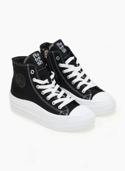 Xti Footwear Sneakers μποτάκια πάνινα Refresh 170676 - Μαύρο -The Fashion Project κατάστημα sneakers mpotakia panina refresh 170676 110417 h4mh