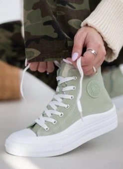 Xti Footwear Sneakers μποτάκια πάνινα Refresh 170676 - Βεραμάν