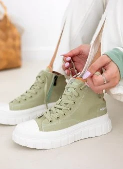 Sneakers μποτάκια πάνινα Refresh 170791 - Μέντα