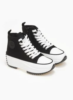 Sneakers μποτάκια πάνινα Refresh 170846 - Μαύρο 7 Sneakers μποτάκια πάνινα Refresh 170846 - Μαύρο -The Fashion Project κατάστημα sneakers mpotakia panina refresh 170846 111304 pl6p