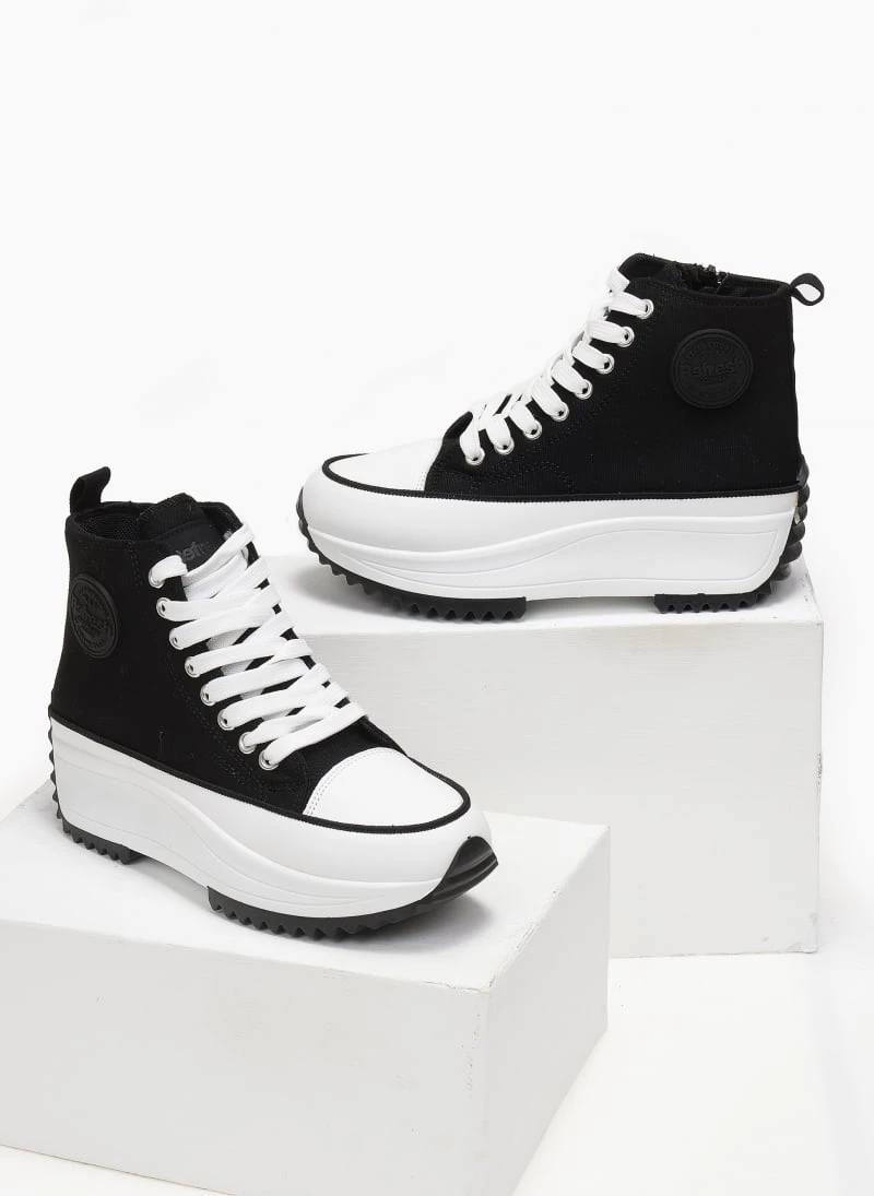 Sneakers μποτάκια πάνινα Refresh 170846 - Μαύρο 2 Sneakers μποτάκια πάνινα Refresh 170846 - Μαύρο - Image 2