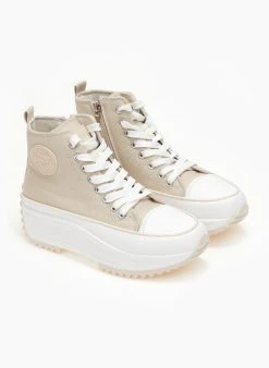 Sneakers μποτάκια πάνινα Refresh 170846 - Μπεζ -The Fashion Project κατάστημα sneakers mpotakia panina refresh 170846 111305 5sml