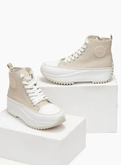 Sneakers μποτάκια πάνινα Refresh 170846 - Μπεζ -The Fashion Project κατάστημα sneakers mpotakia panina refresh 170846 111305 z66x