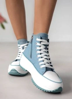 Sneakers μποτάκια πάνινα Refresh 170846 - Μπλε Jean -The Fashion Project κατάστημα sneakers mpotakia panina refresh 170846 111306 9s7p