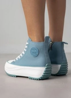 Sneakers μποτάκια πάνινα Refresh 170846 - Μπλε Jean -The Fashion Project κατάστημα sneakers mpotakia panina refresh 170846 111306 lcui