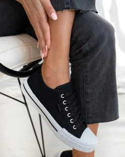 The Fashion Project Sneakers πάνινα - Μαύρο 10 The Fashion Project Sneakers πάνινα - Μαύρο -The Fashion Project κατάστημα sneakers panina 99865 sp9n