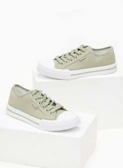 The Fashion Project Sneakers πάνινα - Χακί -The Fashion Project κατάστημα sneakers panina 99867 c76o