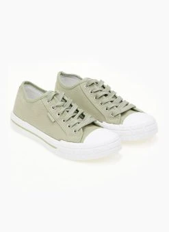 The Fashion Project Sneakers πάνινα - Χακί -The Fashion Project κατάστημα sneakers panina 99867 kwn5