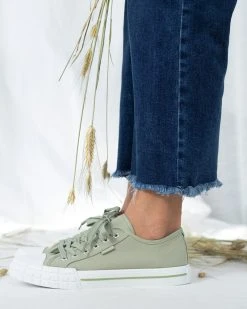 The Fashion Project Sneakers πάνινα - Χακί -The Fashion Project κατάστημα sneakers panina 99867 my96