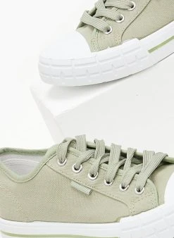 The Fashion Project Sneakers πάνινα - Χακί -The Fashion Project κατάστημα sneakers panina 99867 o8gc