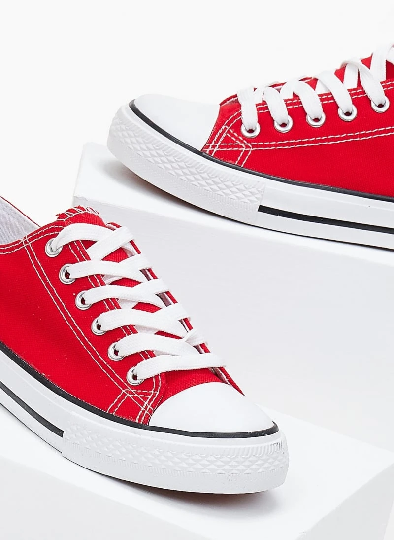 The Fashion Project Sneakers πάνινα Basic με κορδόνια - Κόκκινο 5 The Fashion Project Sneakers πάνινα Basic με κορδόνια - Κόκκινο - Image 5