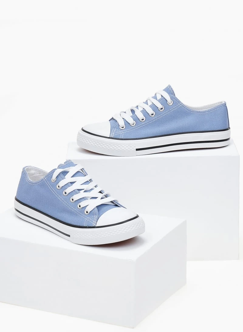 The Fashion Project Sneakers πάνινα Basic με κορδόνια - Γαλάζιο 3 The Fashion Project Sneakers πάνινα Basic με κορδόνια - Γαλάζιο - Image 3