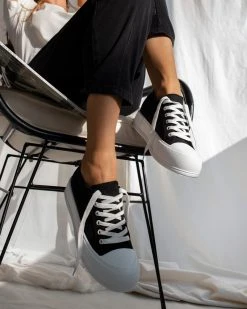 The Fashion Project Sneakers πάνινα με διπλή σόλα - Μαύρο 10 The Fashion Project Sneakers πάνινα με διπλή σόλα - Μαύρο -The Fashion Project κατάστημα sneakers panina me dipli sola 99916 8wwl