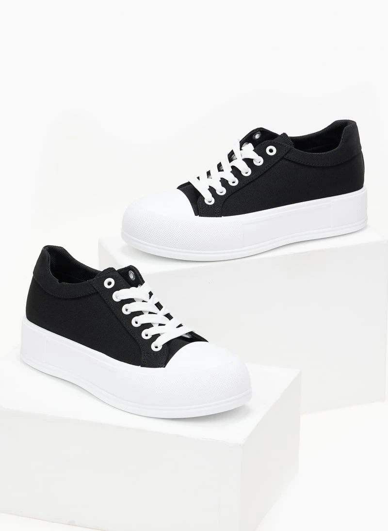 The Fashion Project Sneakers πάνινα με διπλή σόλα - Μαύρο 3 The Fashion Project Sneakers πάνινα με διπλή σόλα - Μαύρο - Image 3