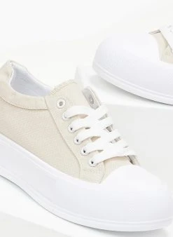 The Fashion Project Sneakers πάνινα με διπλή σόλα - Μπεζ 12 The Fashion Project Sneakers πάνινα με διπλή σόλα - Μπεζ -The Fashion Project κατάστημα sneakers panina me dipli sola 99917 t90z