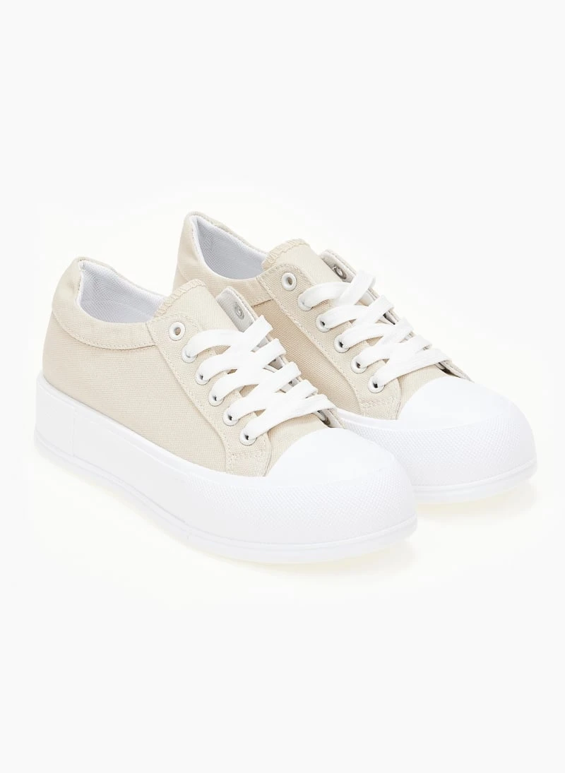 The Fashion Project Sneakers πάνινα με διπλή σόλα - Μπεζ 5 The Fashion Project Sneakers πάνινα με διπλή σόλα - Μπεζ - Image 5