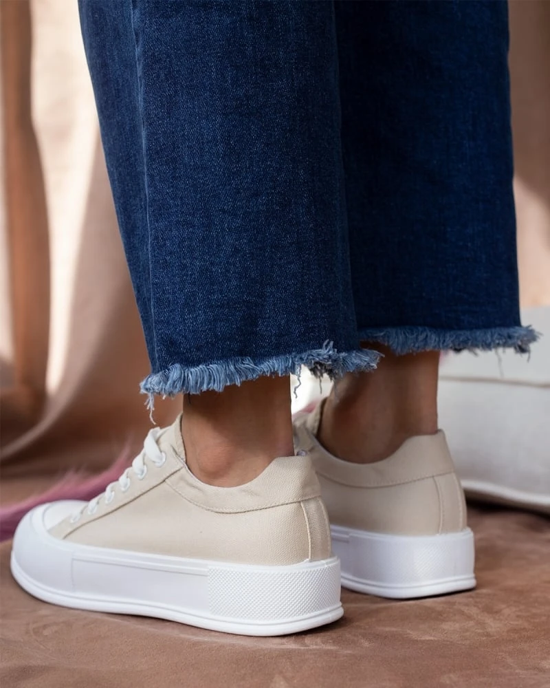 The Fashion Project Sneakers πάνινα με διπλή σόλα - Μπεζ 7 The Fashion Project Sneakers πάνινα με διπλή σόλα - Μπεζ - Image 7