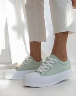 The Fashion Project Sneakers πάνινα με διπλή σόλα - Βεραμάν -The Fashion Project κατάστημα sneakers panina me dipli sola 99918 ad8x