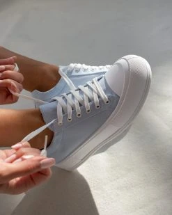 The Fashion Project Sneakers πάνινα με διπλή σόλα - Γαλάζιο -The Fashion Project κατάστημα sneakers panina me dipli sola 99919 kbzv