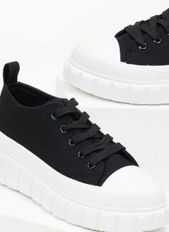 The Fashion Project Sneakers πάνινα με σχέδιο στη σόλα - Μαύρο 11 The Fashion Project Sneakers πάνινα με σχέδιο στη σόλα - Μαύρο -The Fashion Project κατάστημα sneakers panina me sxedio sti sola 99775 8odc