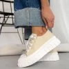 The Fashion Project Sneakers πάνινα με σχέδιο στη σόλα - Μπεζ