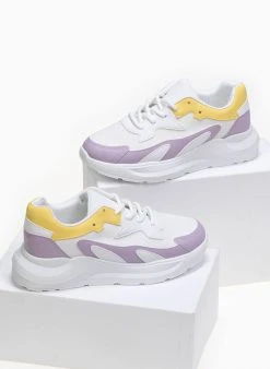 The Fashion Project Sneakers σε συνδυασμούς χρωμάτων - Λιλά -The Fashion Project κατάστημα sneakers se sunduasmous xrwmatwn 89678 wlpj