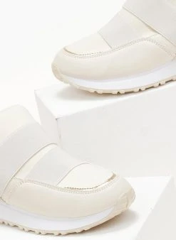 The Fashion Project Sneakers Slip On με λάστιχα - Μπεζ -The Fashion Project κατάστημα sneakers slip on me lastixa 106051 1vmv