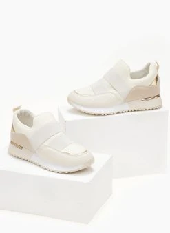 The Fashion Project Sneakers Slip On με λάστιχα - Μπεζ -The Fashion Project κατάστημα sneakers slip on me lastixa 106051 oosa